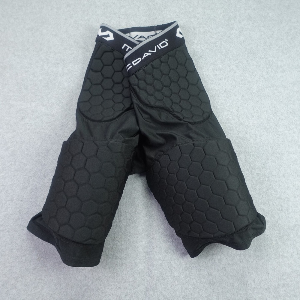 McDavid Shorts Mens Small Black HexPad Padded Compression Athletic Girdle